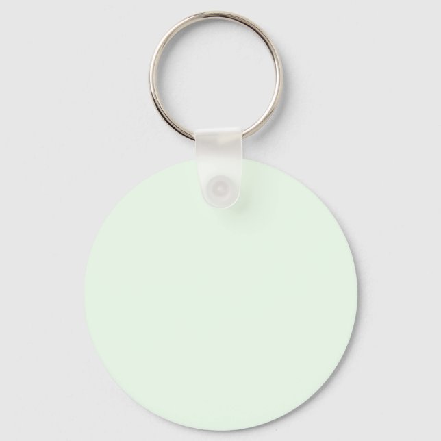 Honeydew Melon Green F0FFF0 Colour with Name Optio Key Ring (Front)