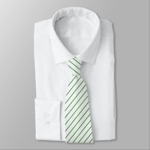 Honeydew Melon Green with Charcoal Grey Pinstripes Tie