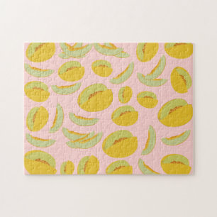 Honeydew Melons Fruit Pattern Jigsaw Puzzle