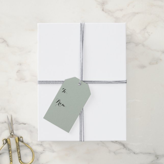Honeydew Solid Colour Gift Tags (With Twine)