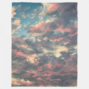 Honeyed hues fleece blanket