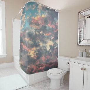 Honeyed hues shower curtain