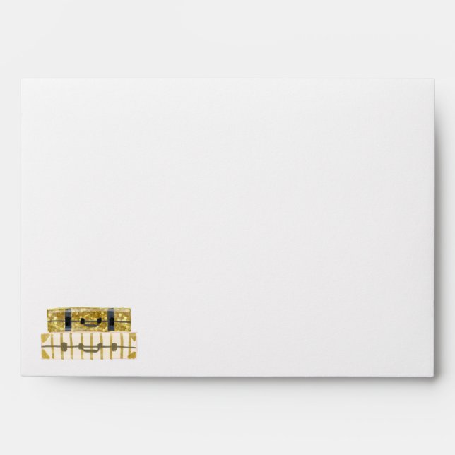 Honeymoon Bridal Shower Invitation Envelope (Front)