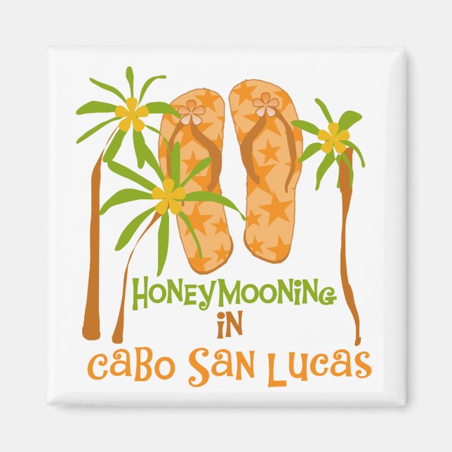 Honeymoon Cabo San Lucas Tshirts and Gifts Magnet (Front)