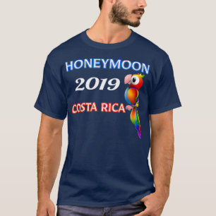 Honeymoon Costa Rica 2019 Colourful Parrot Shirt