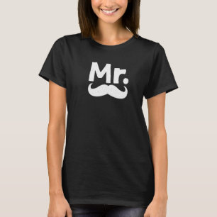 Honeymoon Couples Mr Mrs Just Married Newlywed 1 T-Shirt