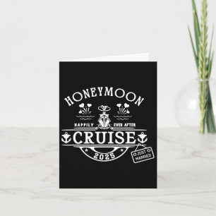 Honeymoon Cruise 2025 Bride And Groom Newlywed Cru Card