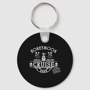 Honeymoon Cruise 2025 Bride And Groom Newlywed Cru Key Ring