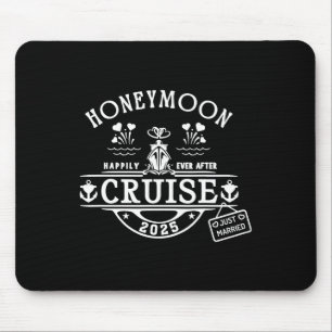 Honeymoon Cruise 2025 Bride And Groom Newlywed Cru Mouse Mat