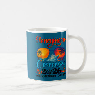 Honeymoon Cruise 2026 Just Married Artwork Coffee Mug