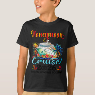 Honeymoon Cruise 2026 Just Married Design T-Shirt