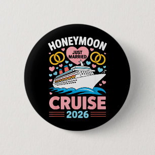Honeymoon Cruise 2026 Married Couples Keepsake 6 Cm Round Badge