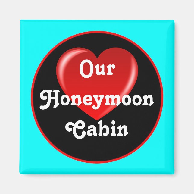 Honeymoon Cruise Cabin Door Marker sq Magnet (Front)