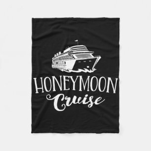 Honeymoon Cruise Couples Matching Vacation Boat Hi Fleece Blanket
