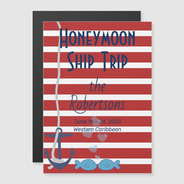 Honeymoon Cruise Door Magnet (Front/Back)