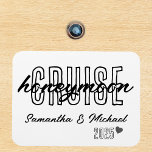 Honeymoon Cruise Elegant Simple Custom Magnet<br><div class="desc">This design may be personalised in the area provided by changing the photo and/or text. Or it can be customised by clicking Personalise this Template and then choosing the click to customise further option and delete or change the colour of the background, add text, change the text colour or style,...</div>