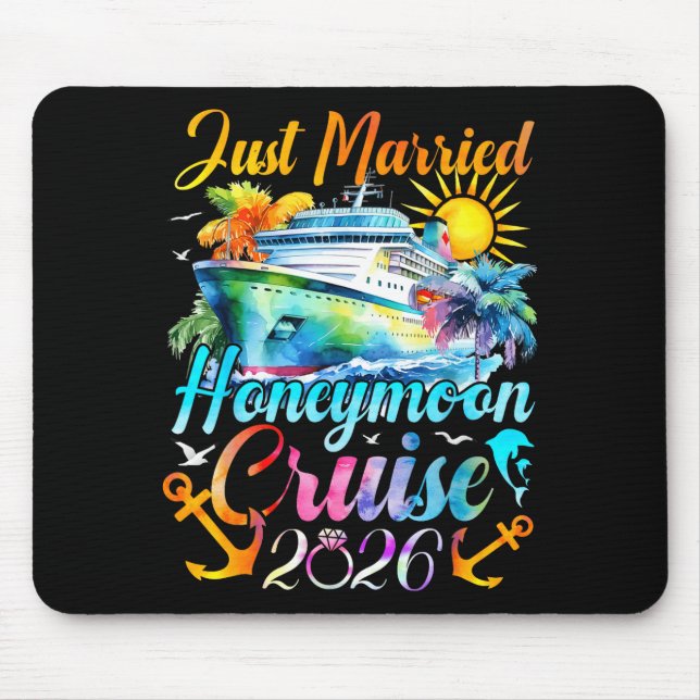 Honeymoon Cruise For Matching Couples 2026 Just Ma Mouse Mat (Front)
