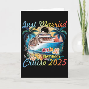 Honeymoon Cruise Journey Just Married For Couples Card