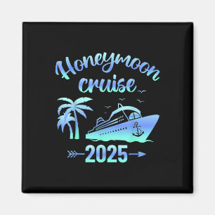 Honeymoon Cruise Just Married 2025 Couples Matchin Magnet