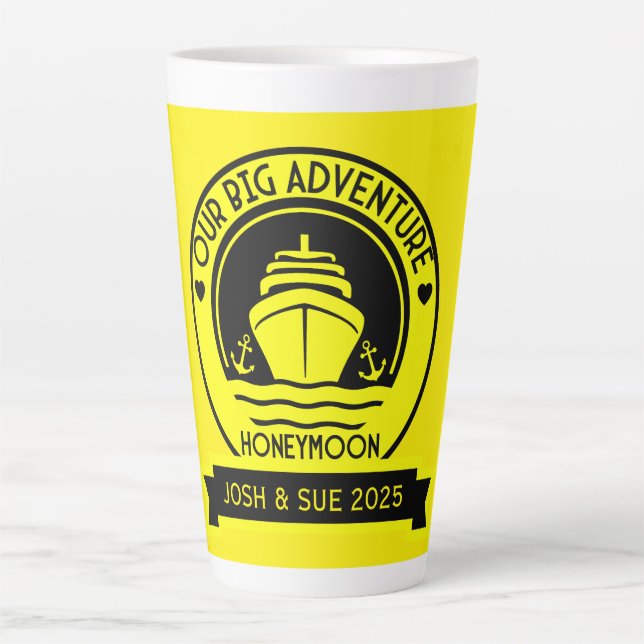 Honeymoon Cruise Latte Mug (Front)