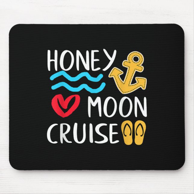 Honeymoon Cruise Ship Couples Great Gift Bride &am Mouse Mat (Front)