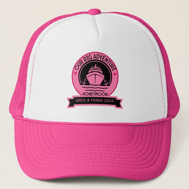 Honeymoon Cruise Trucker Hat (Front)