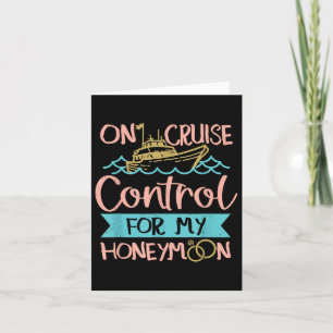 Honeymoon Cruise Vacation Bride Groom Card