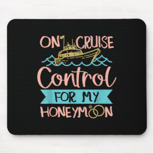 Honeymoon Cruise Vacation Bride Groom Mouse Mat