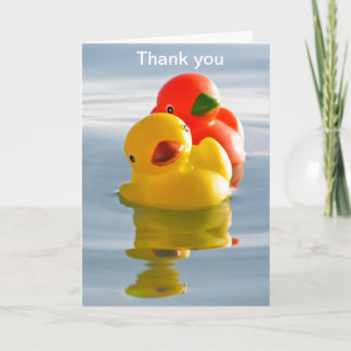 Honeymoon ducks - thank you for your gift card