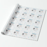 Honeymoon fund Add Q R code couple name wedding Wrapping Paper<br><div class="desc">Design</div>