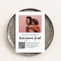 Honeymoon Fund | Casual Script Photo and QR Code
