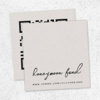 Honeymoon Fund | Digital Wedding Registry QR Code