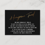 Honeymoon Fund Modern Gold Handwriting Wedding Enclosure Card<br><div class="desc">These simple, distinctive card inserts were designed to match other items in a growing event suite that features a modern casual handwriting font over a plain background you can change to any colour you like. On the front side you read "Honeymoon Fund" in the featured type; on the back I've...</div>