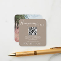Honeymoon fund Qr card with Photo