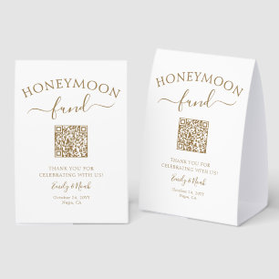 Honeymoon Fund QR Code Minimalist Wedding