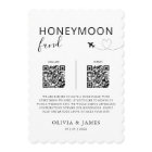 Honeymoon Fund QR Code Sign, Wedding Honeymoon In