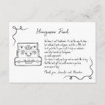 Honeymoon fund request wedding insert card<br><div class="desc">Honeymoon fund request wedding insert card with hand-drawn scribbles.</div>