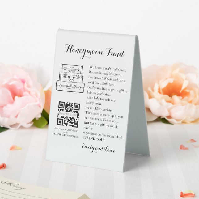 Honeymoon fund request wedding QR CODE Enclosure C (In SItu (Wedding))