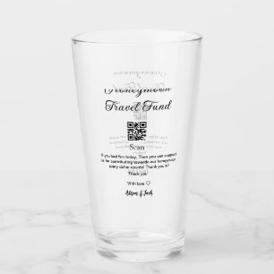 Honeymoon fund scan QR codeadd name  Glass