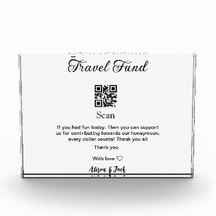 Honeymoon fund scan QR codeadd name  Photo Block