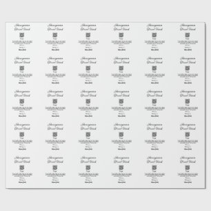 Honeymoon fund scan QR codeadd name  Wrapping Paper