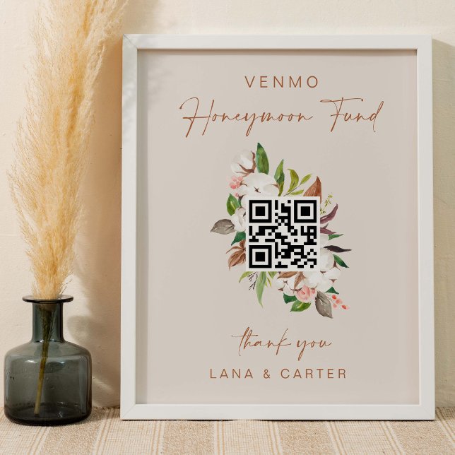Honeymoon Fund Sign Wedding Cash Gift Table G400 (Creator Uploaded)