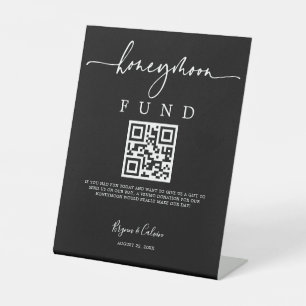Honeymoon Fund Sign Wedding Reception Gift B613