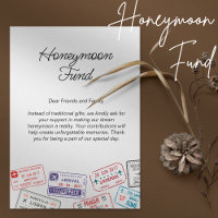 Honeymoon Fund Wedding Registry Travel Request