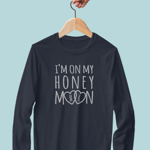 Honeymoon Heart Monogram Couple's T-Shirt