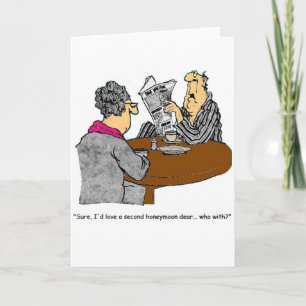 Honeymoon Humour Thank You Card
