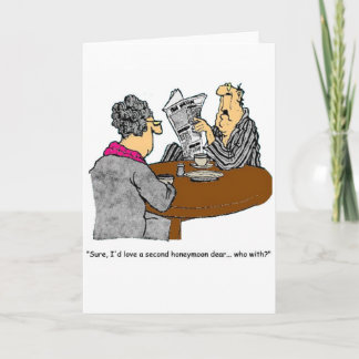 Honeymoon Humour Thank You Card