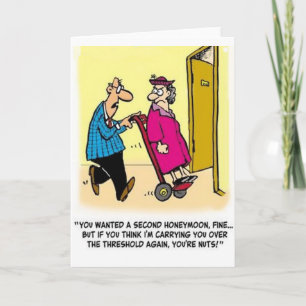 Honeymoon Humour Thank You Card