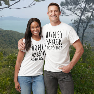 Honeymoon Road Trip Matching Couple's T-Shirt