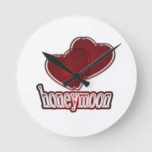 Honeymoon Round Clock